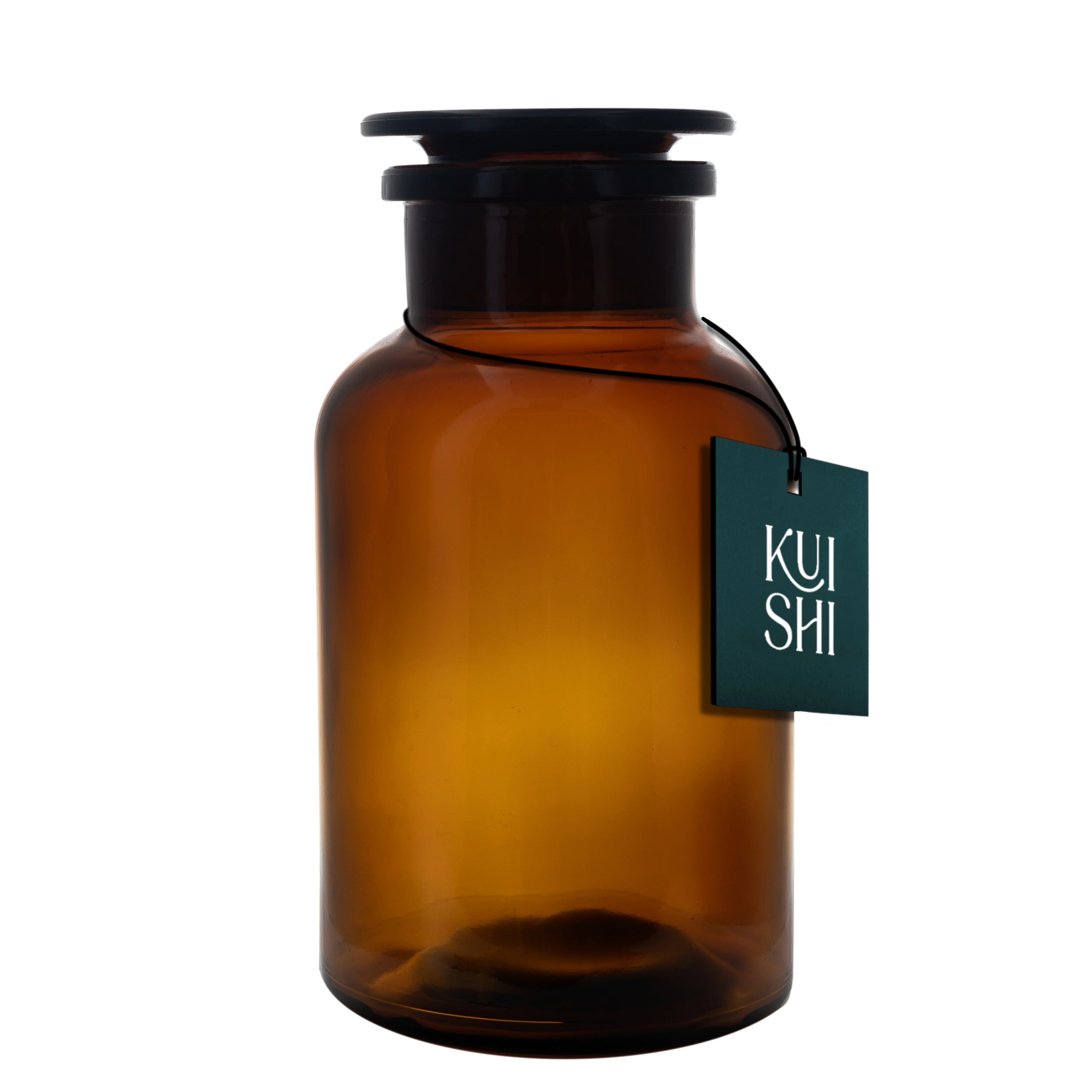 Amber Glass Apothecary Jars - Image 6