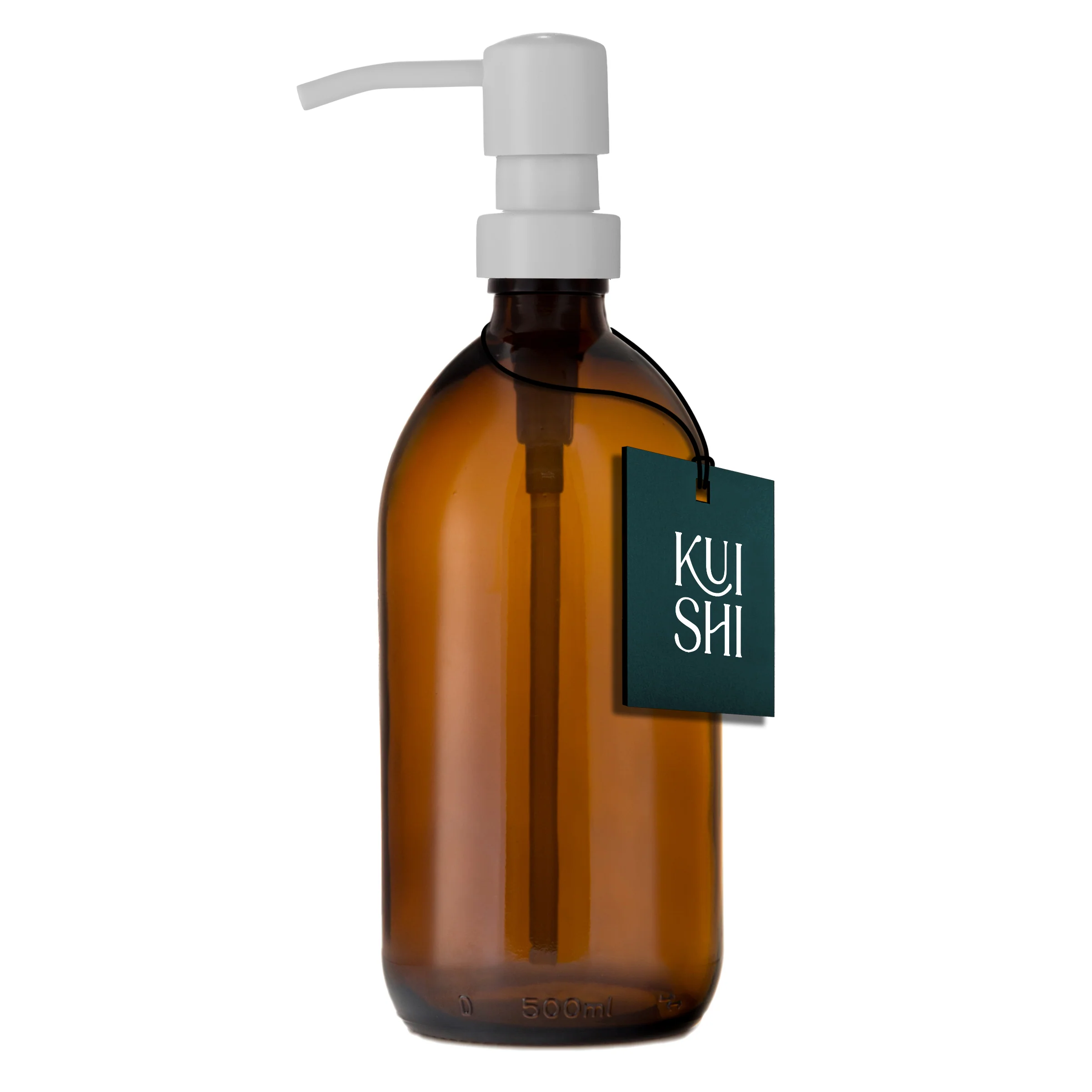 Amber Glass Dispenser Stainless Steel Pump - Image 5