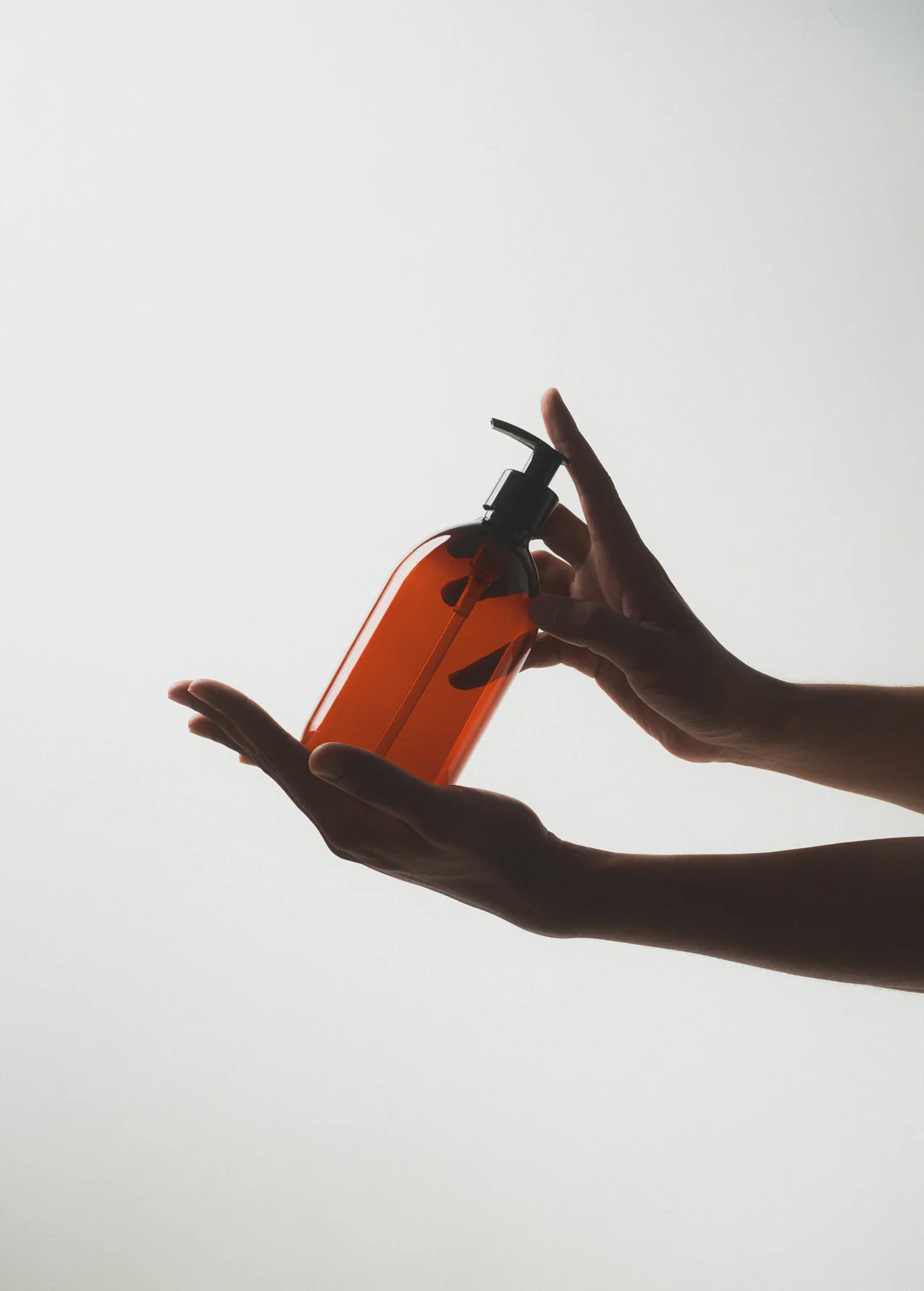 Amber Plastic Pump Bottle - Image 4