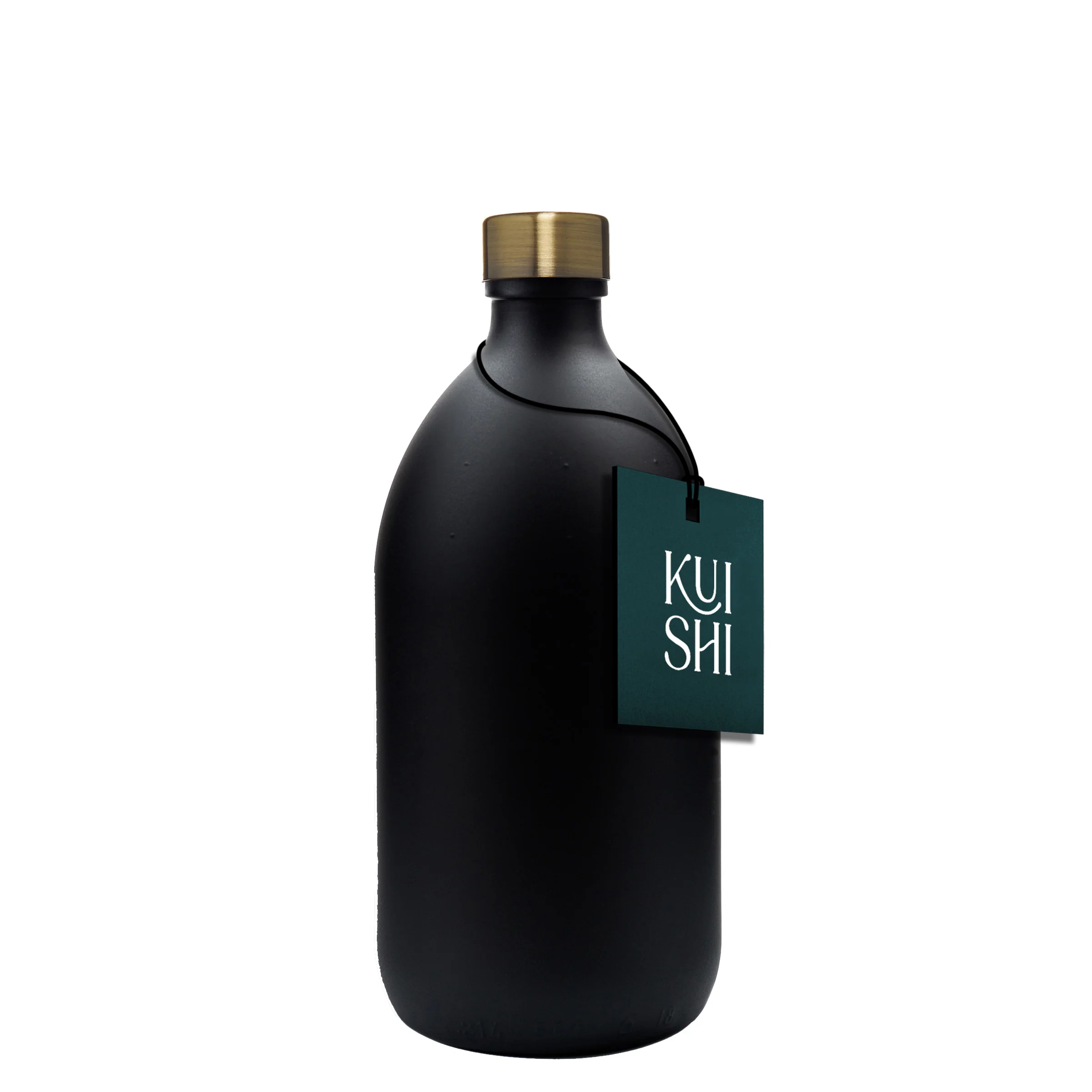 Black Glass Storage Bottle and Cap - Image 3