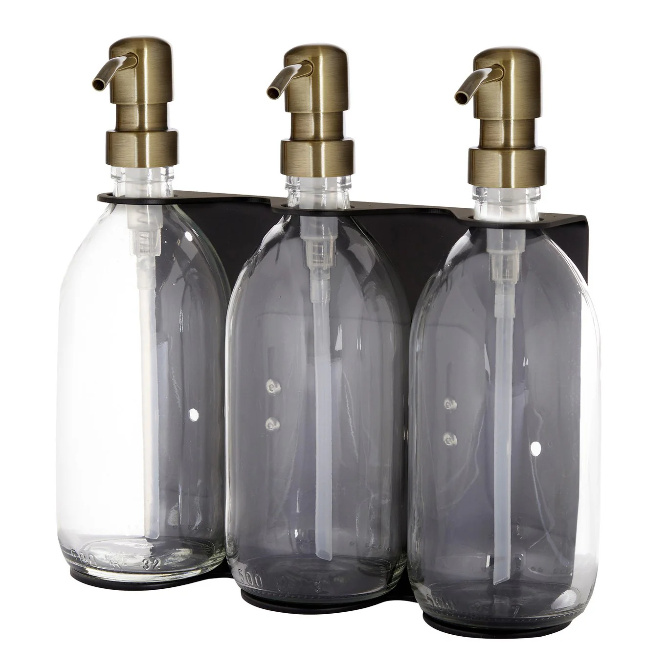Black Triple Wall Mounted Soap Dispenser - Image 13