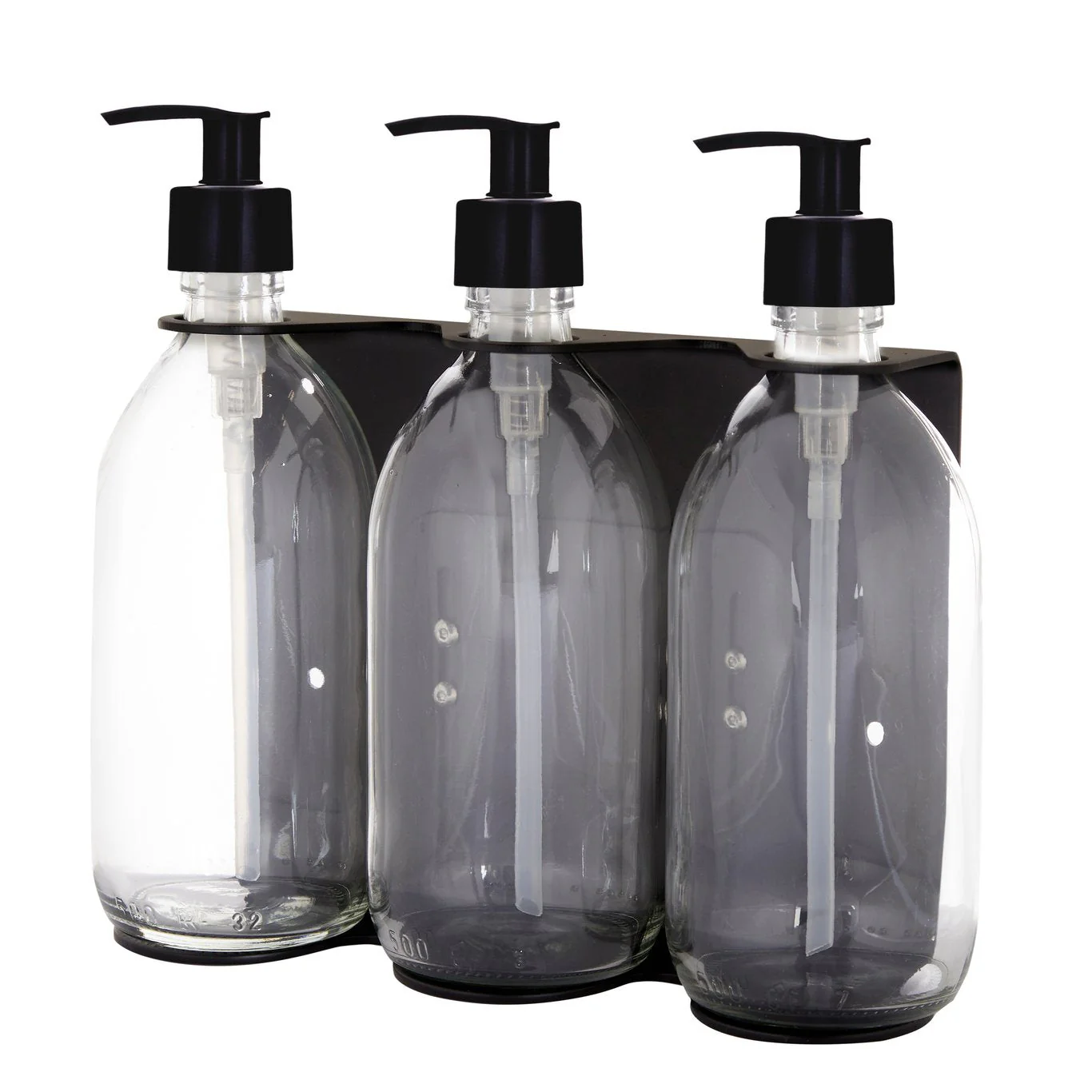Black Triple Wall Mounted Soap Dispenser - Image 14