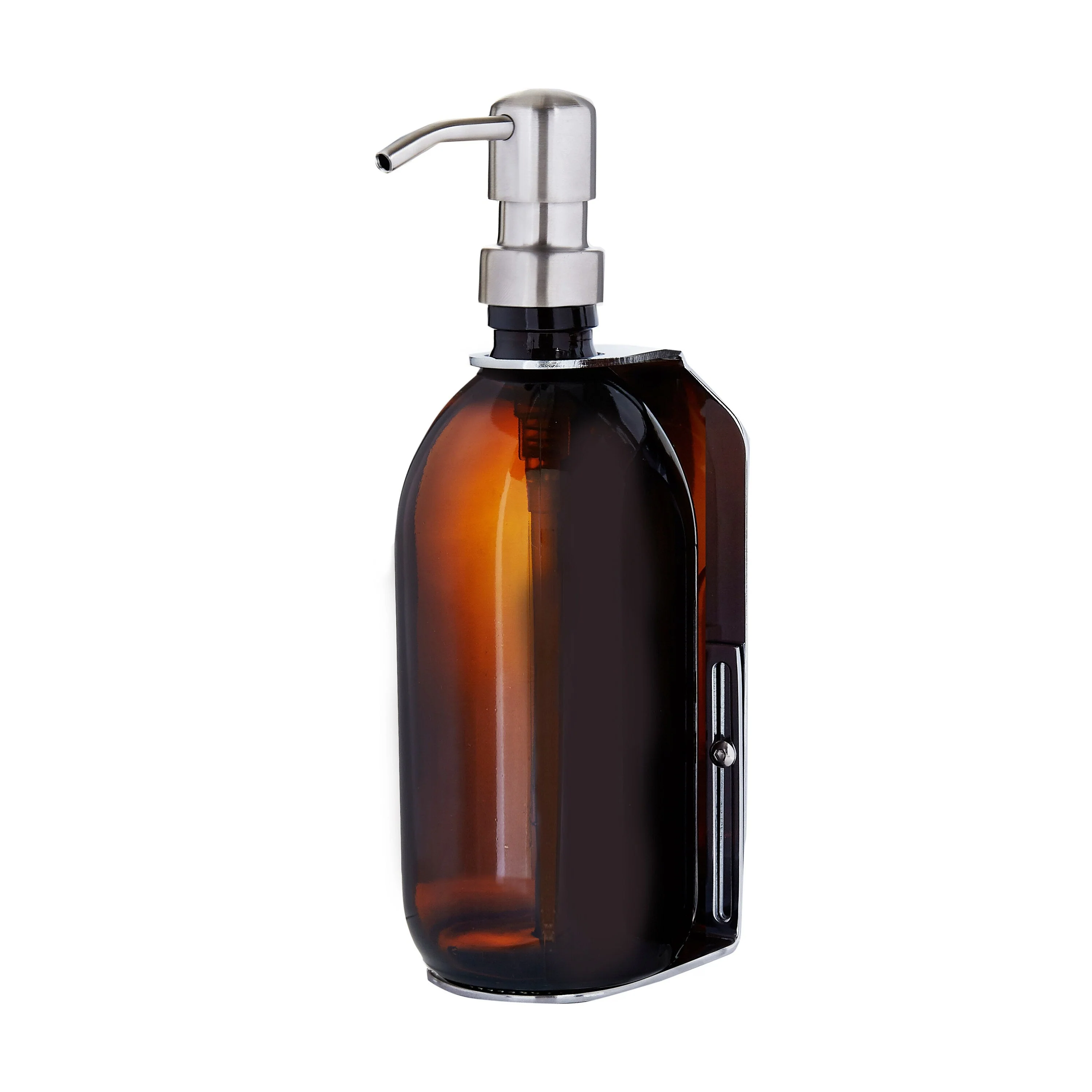Chrome Single Wall Mounted Soap Dispenser - Image 3