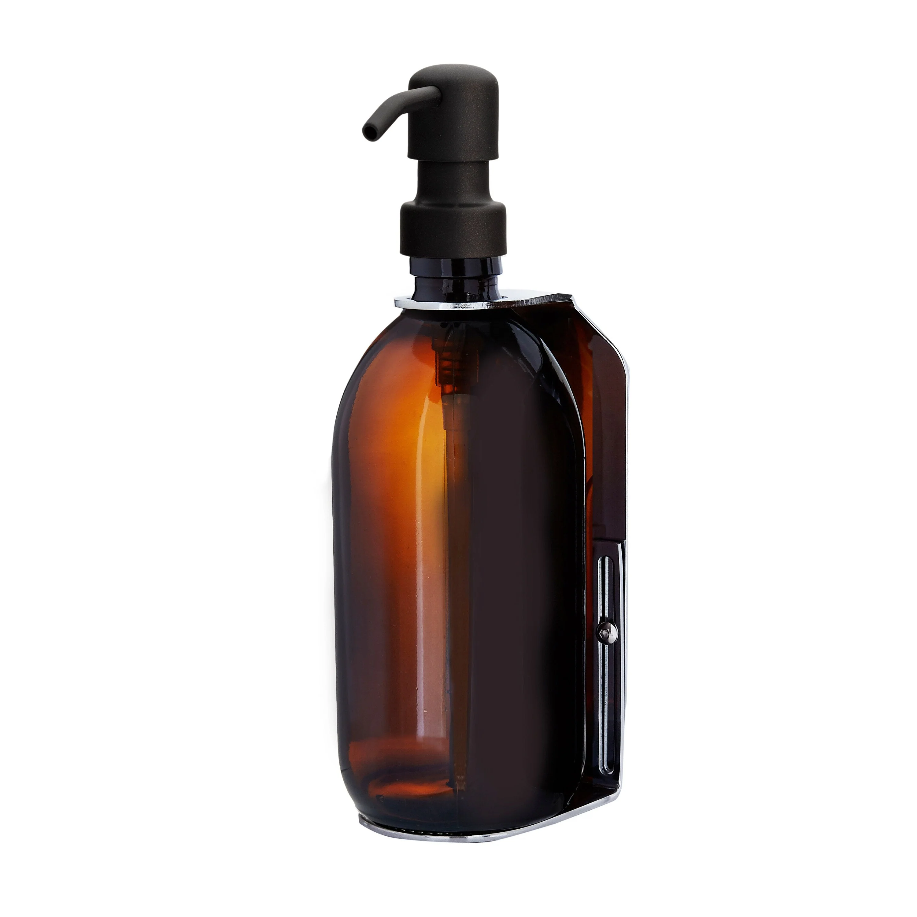 Chrome Single Wall Mounted Soap Dispenser - Image 5