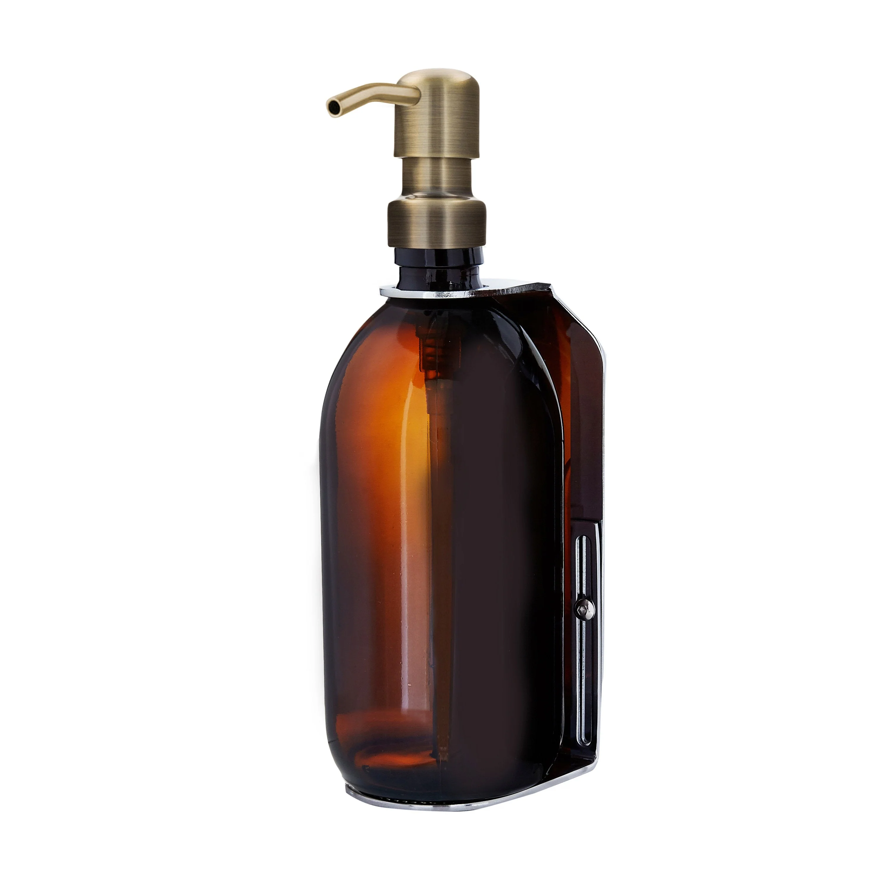 Chrome Single Wall Mounted Soap Dispenser - Image 7