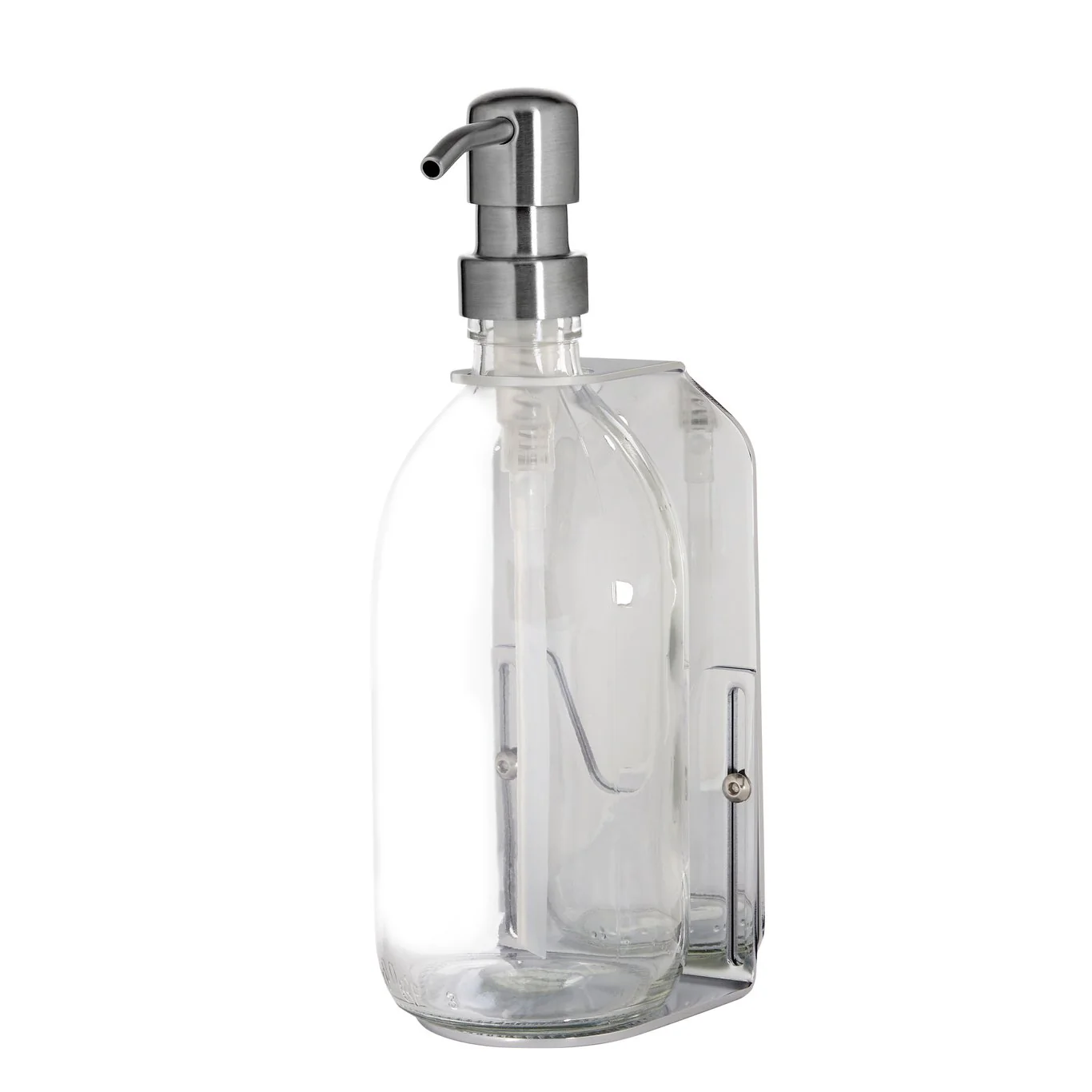 Chrome Single Wall Mounted Soap Dispenser - Image 9
