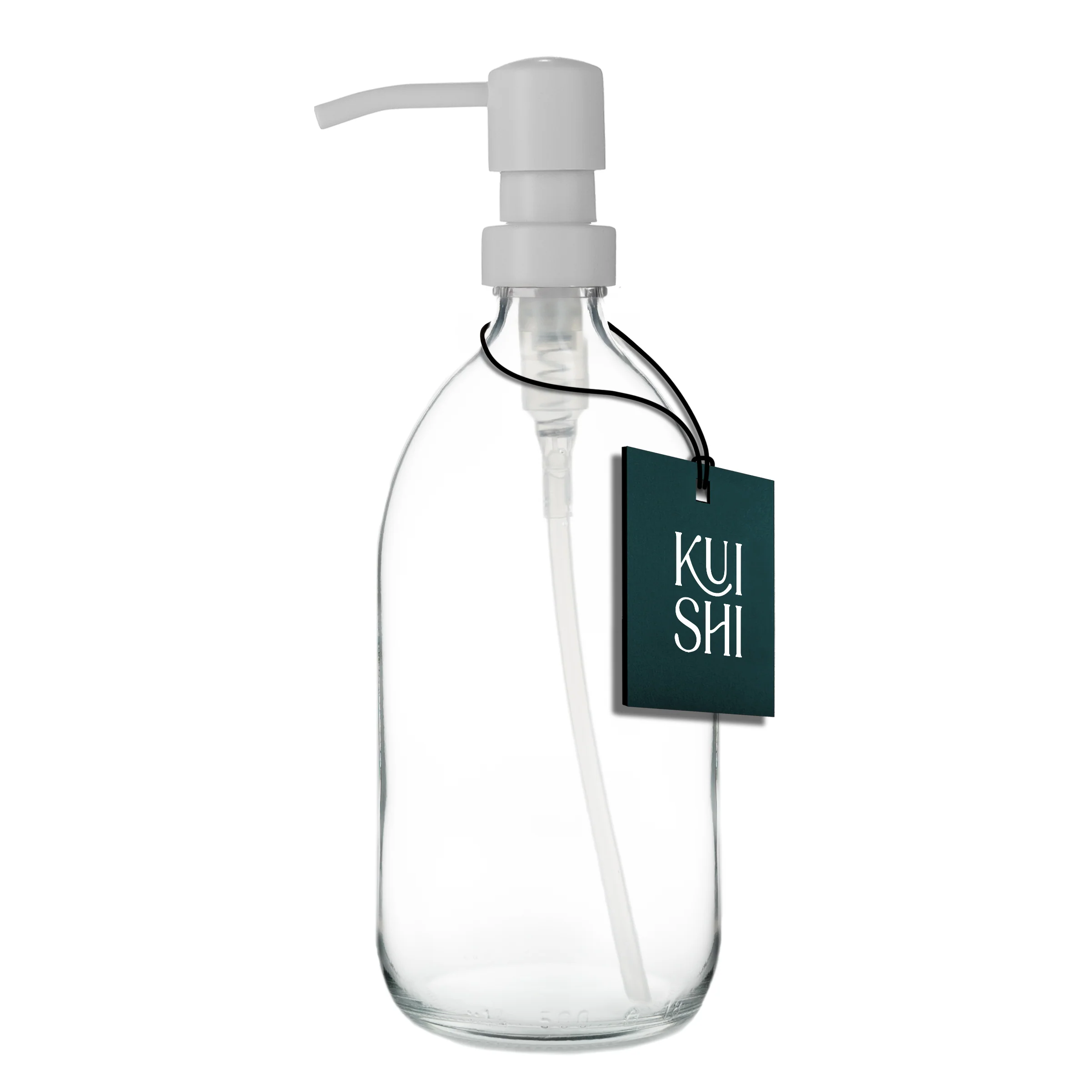 Clear Soap Dispenser Stainless Steel Pump - Image 5