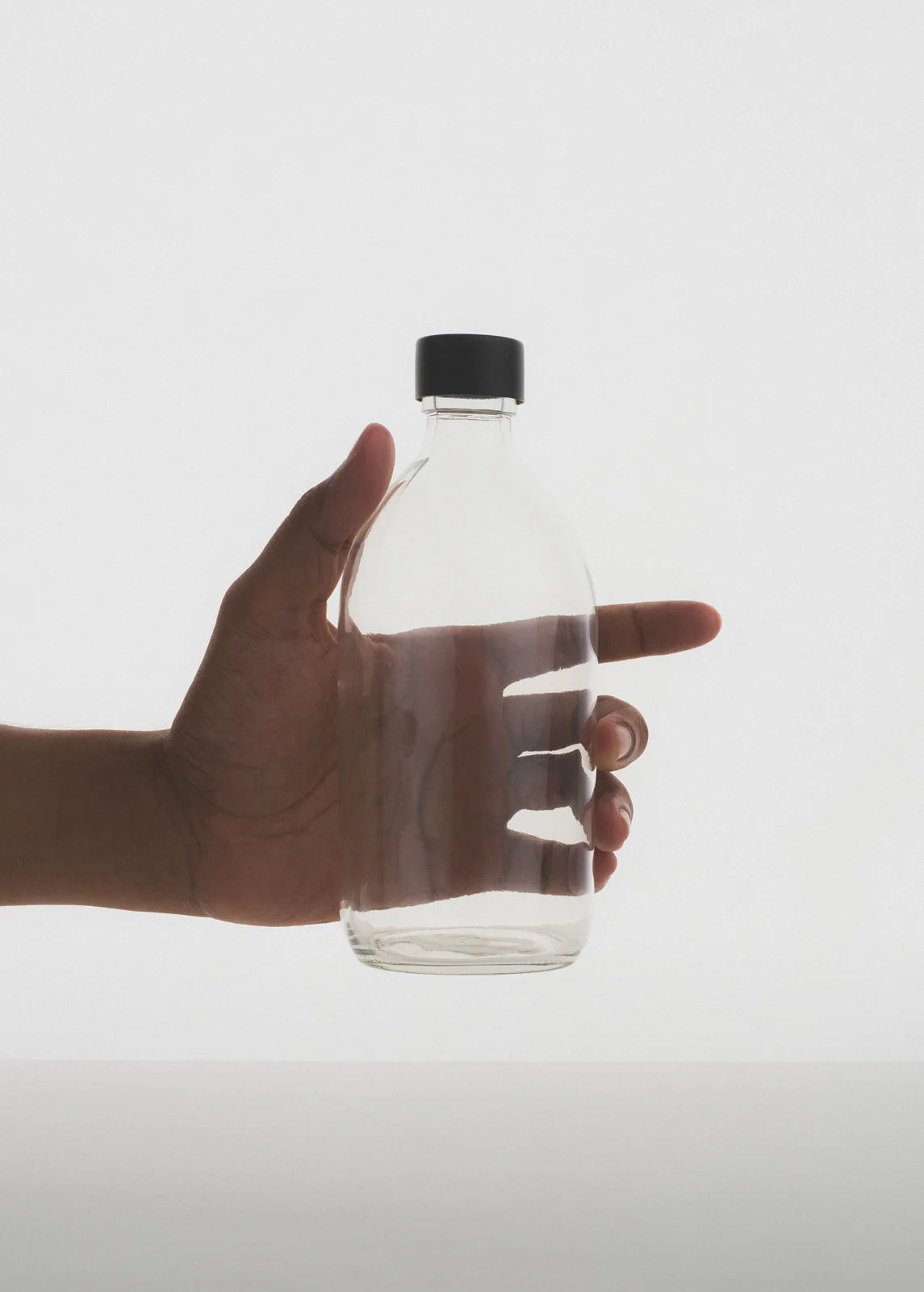 Clear Glass Storage Bottle - Image 5