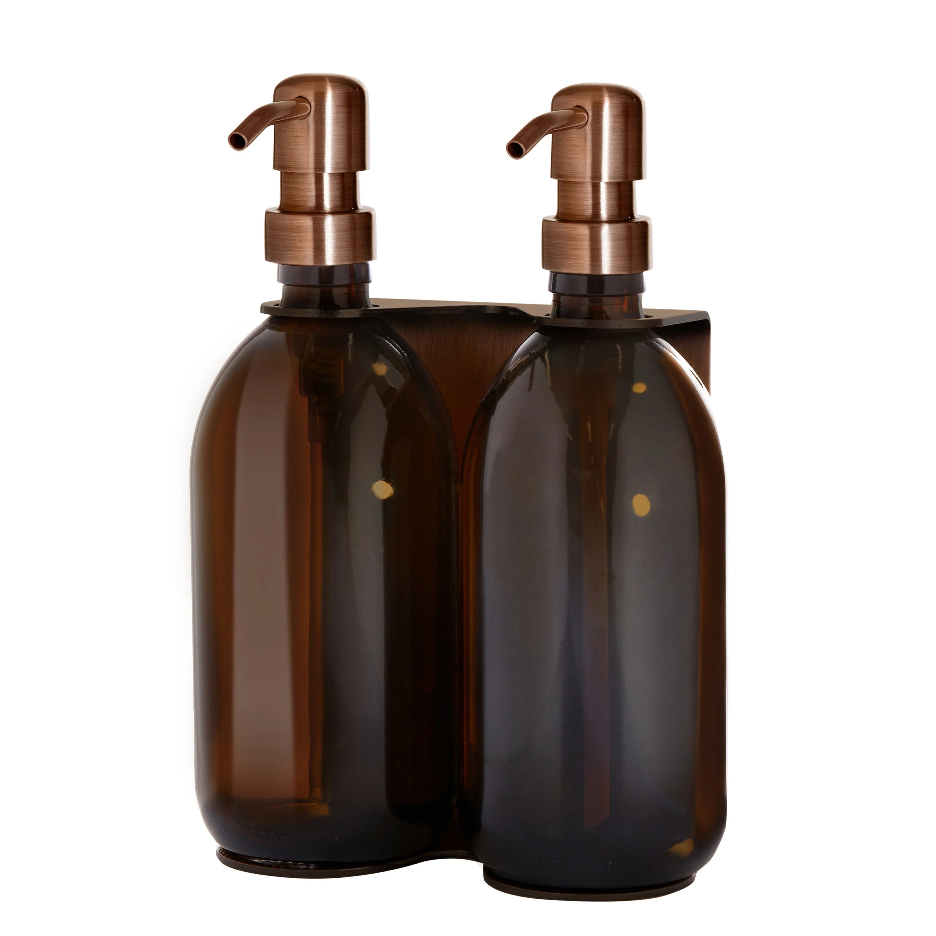 Copper Double Wall Mounted Soap Dispenser - Image 3