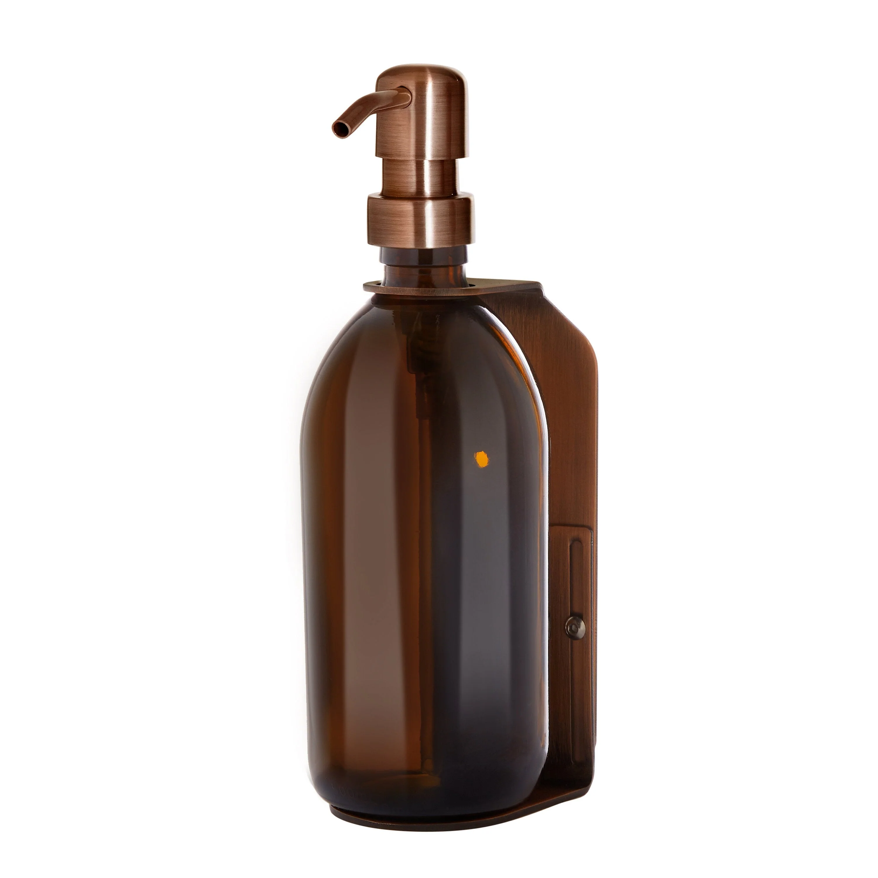 Copper Single Wall Mounted Soap Dispenser - Image 3