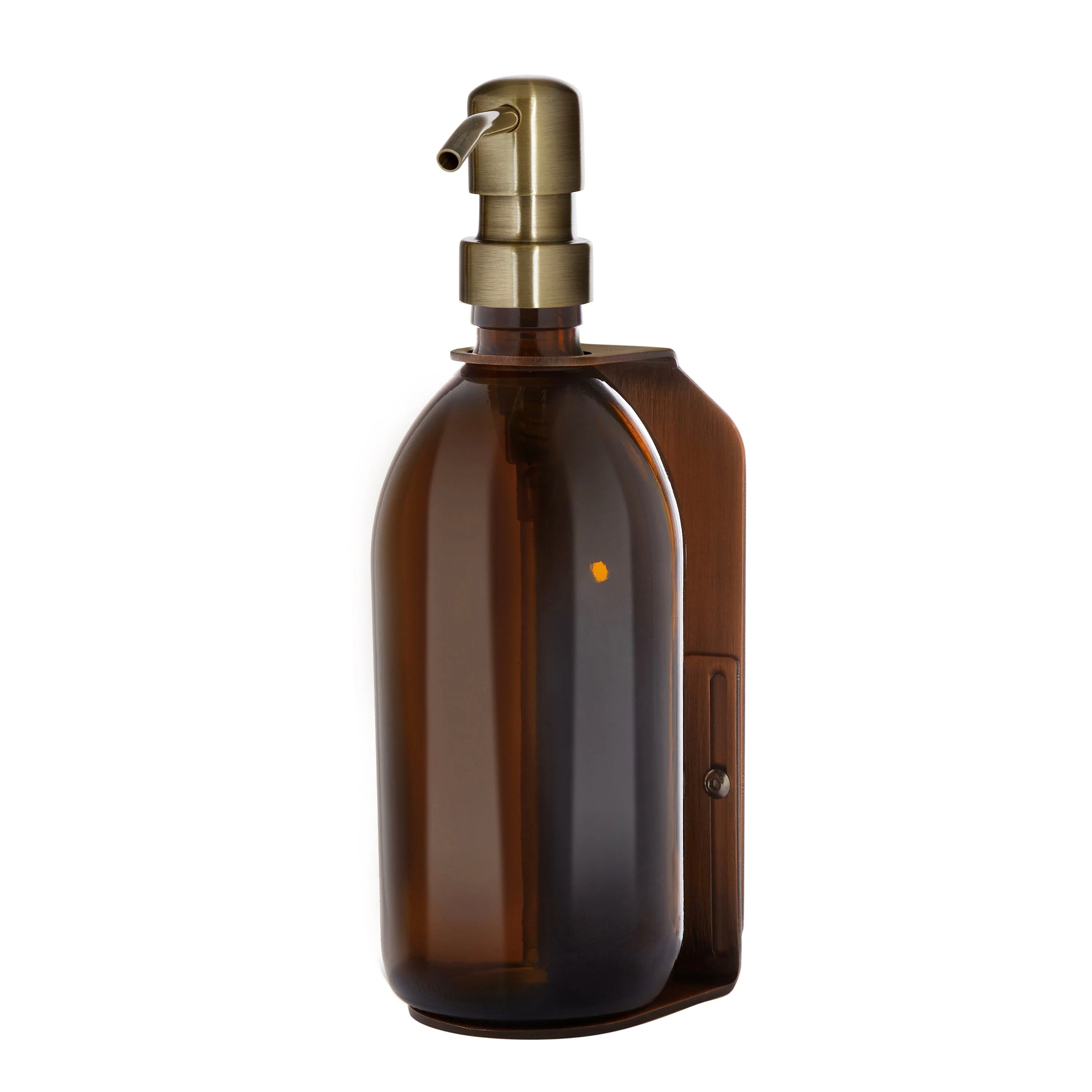 Copper Single Wall Mounted Soap Dispenser - Image 6