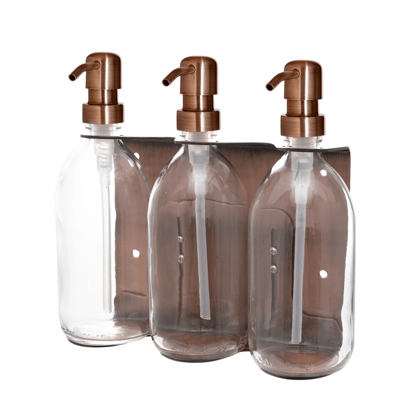 Copper Triple Wall Mounted Soap Dispenser - Image 10