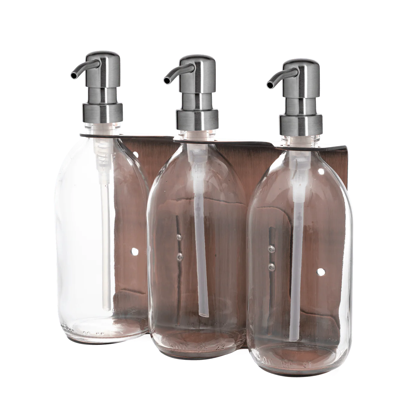 Copper Triple Wall Mounted Soap Dispenser - Image 12