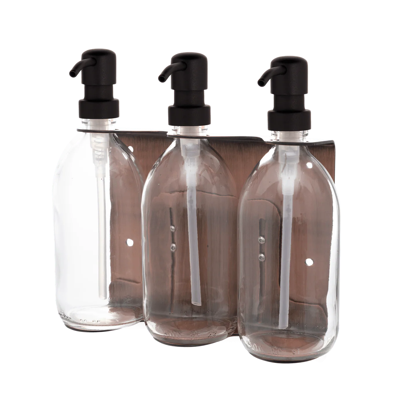 Copper Triple Wall Mounted Soap Dispenser - Image 9