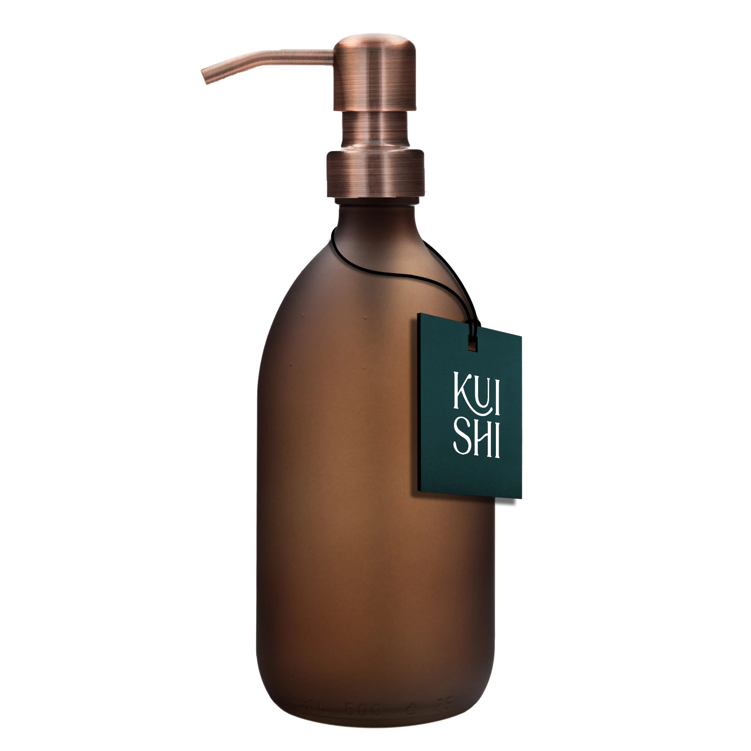 Frosted Amber Glass Dispenser - Image 4