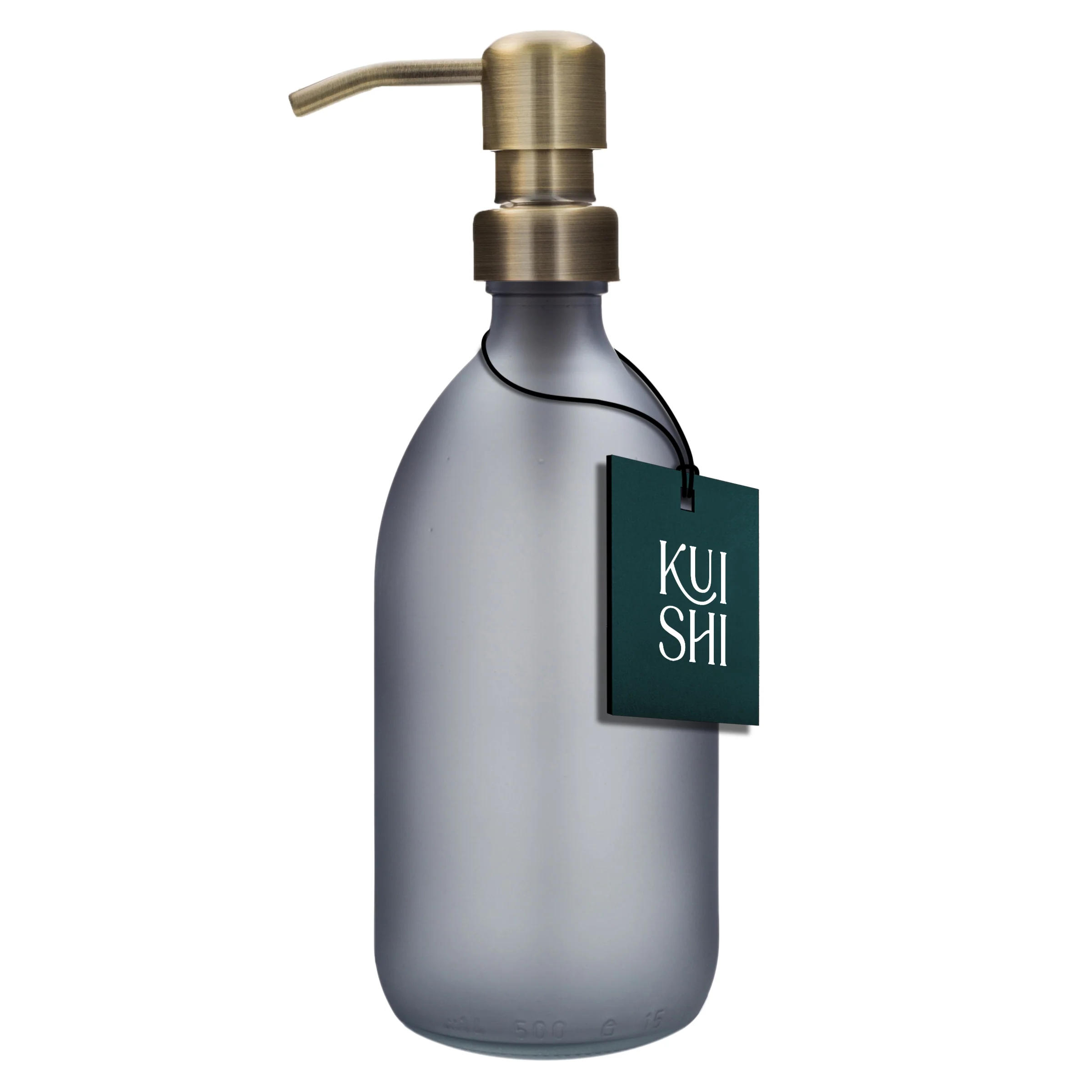 Grey Soap Dispenser Stainless Steel Pump - Image 3