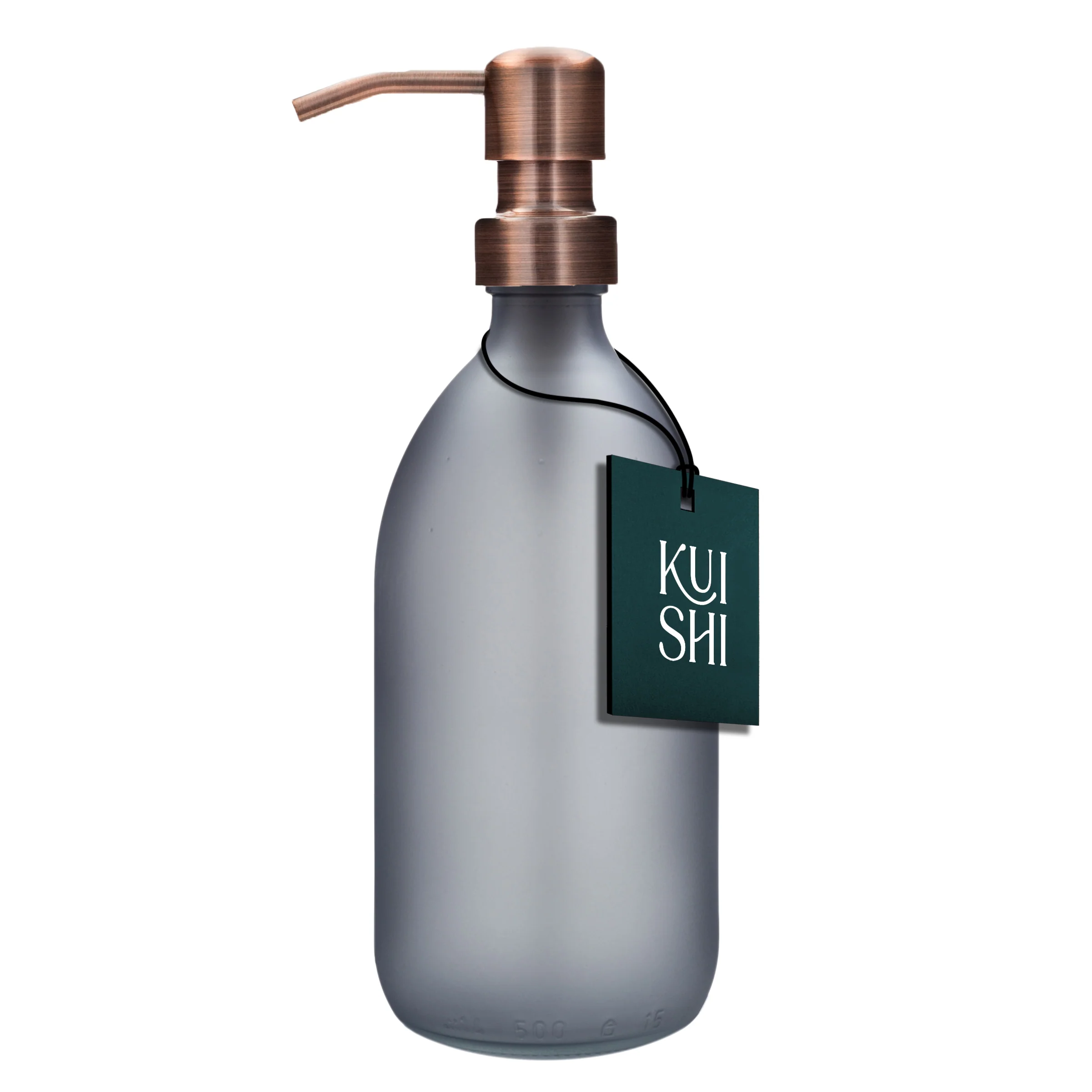 Grey Soap Dispenser Stainless Steel Pump - Image 4
