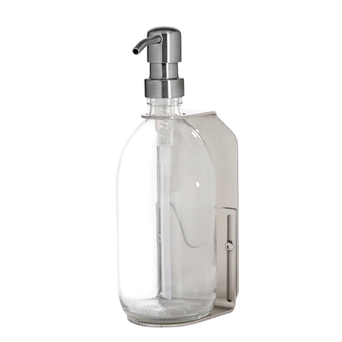 Nickel Single Wall Mounted Soap Dispenser - Image 10