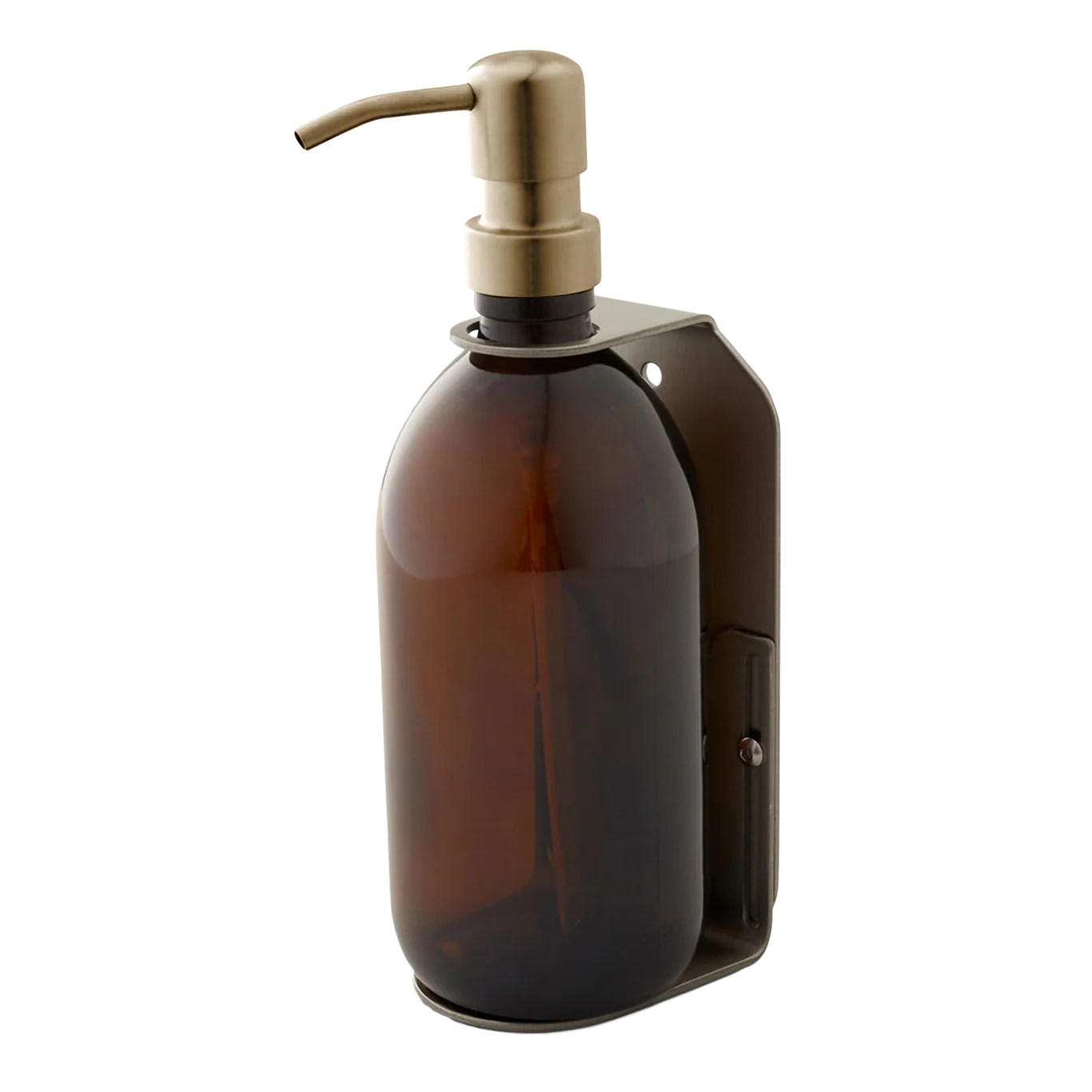 Nickel Single Wall Mounted Soap Dispenser - Image 5