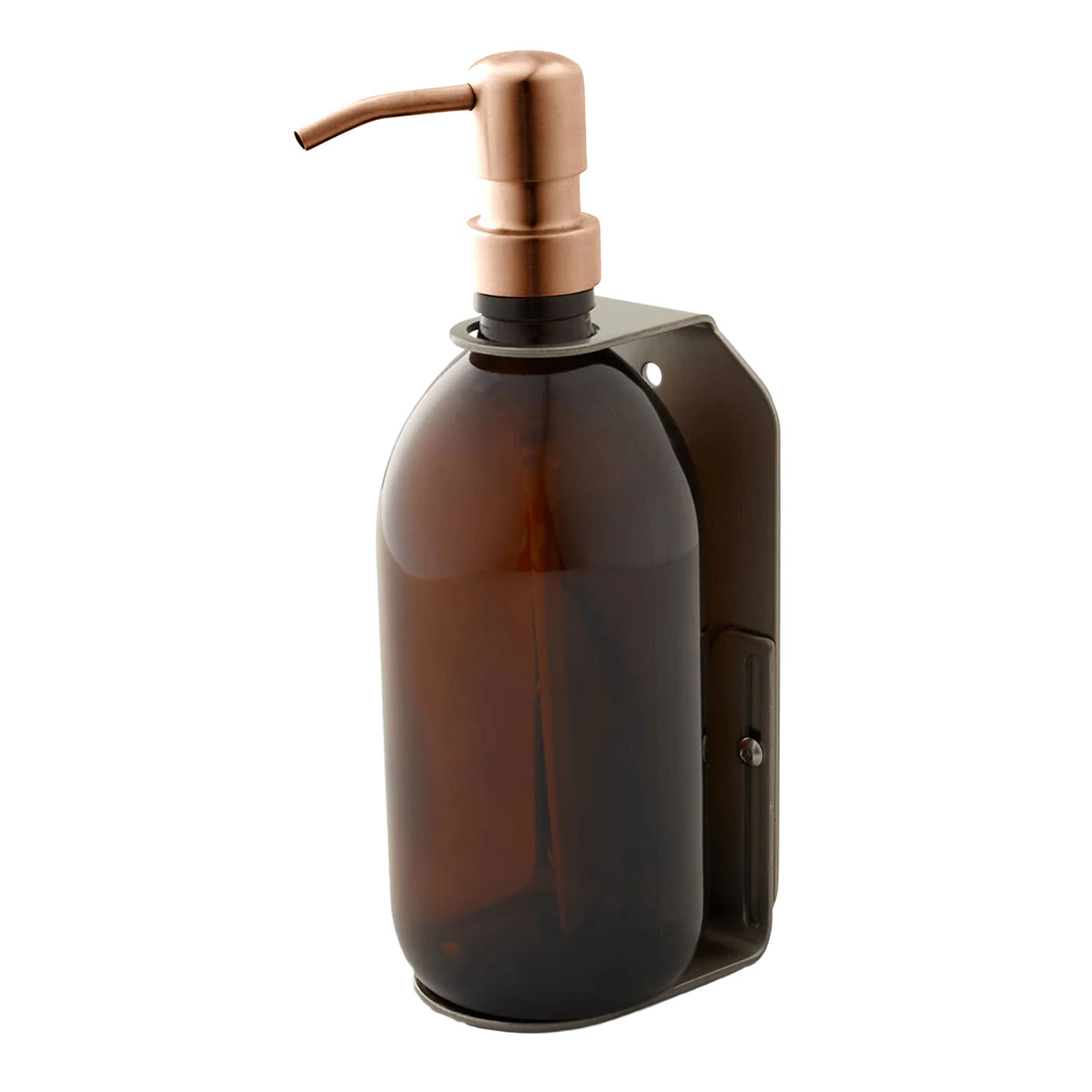 Nickel Single Wall Mounted Soap Dispenser - Image 6