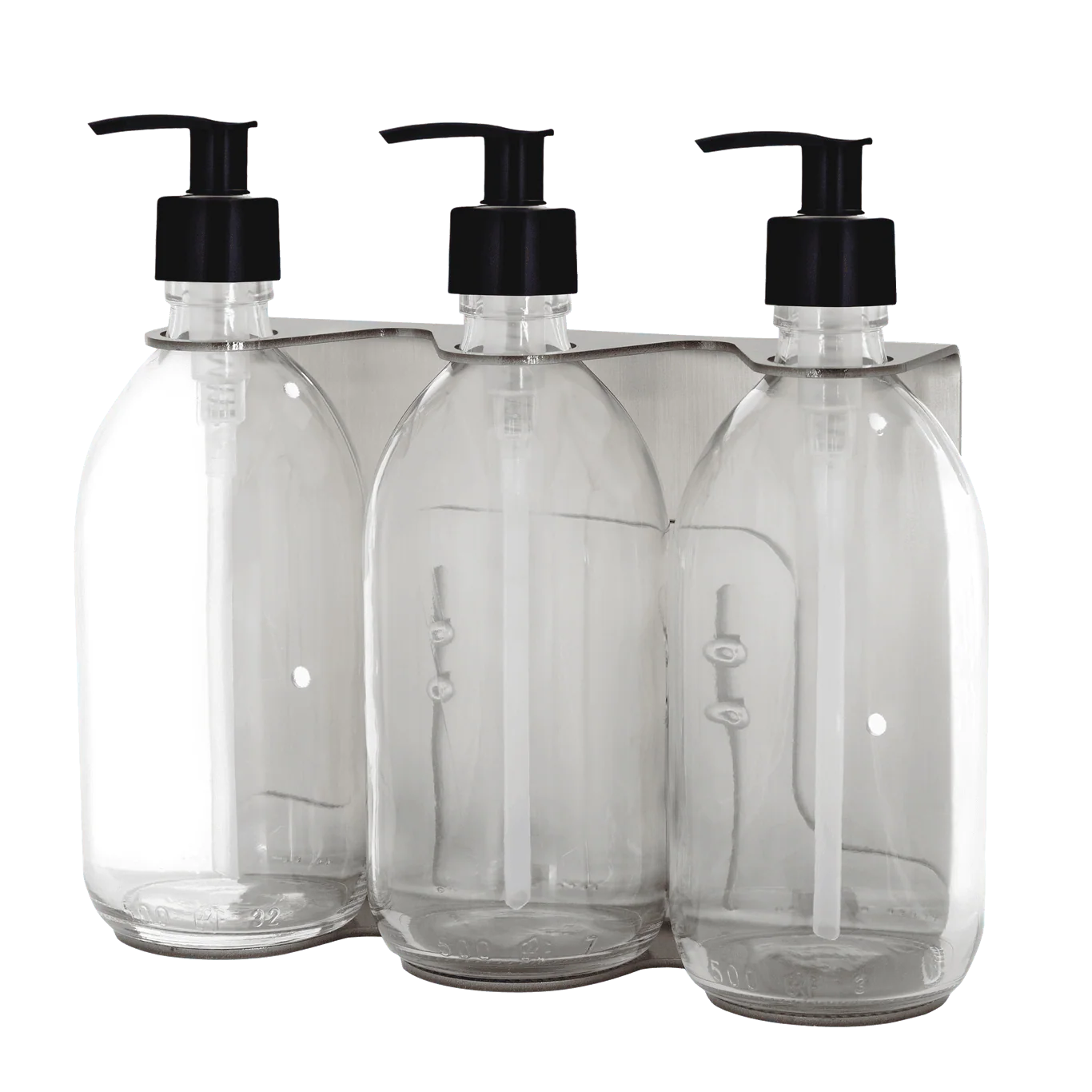 Nickel Triple Wall Mounted Soap Dispenser - Image 13