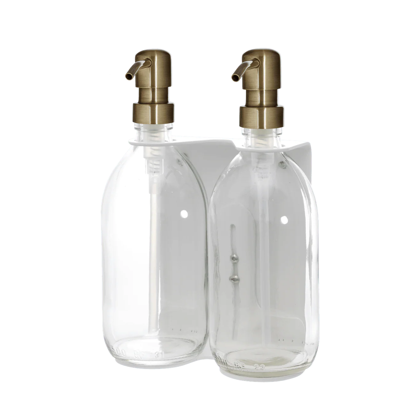 White Double Wall Mounted Soap Dispenser - Image 12