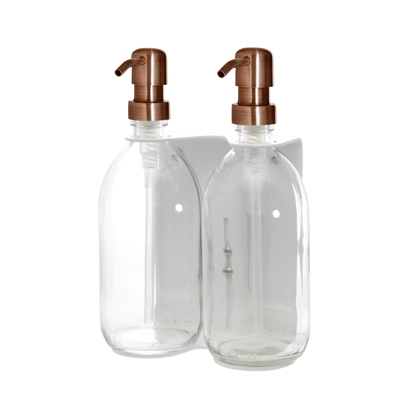 White Double Wall Mounted Soap Dispenser - Image 13