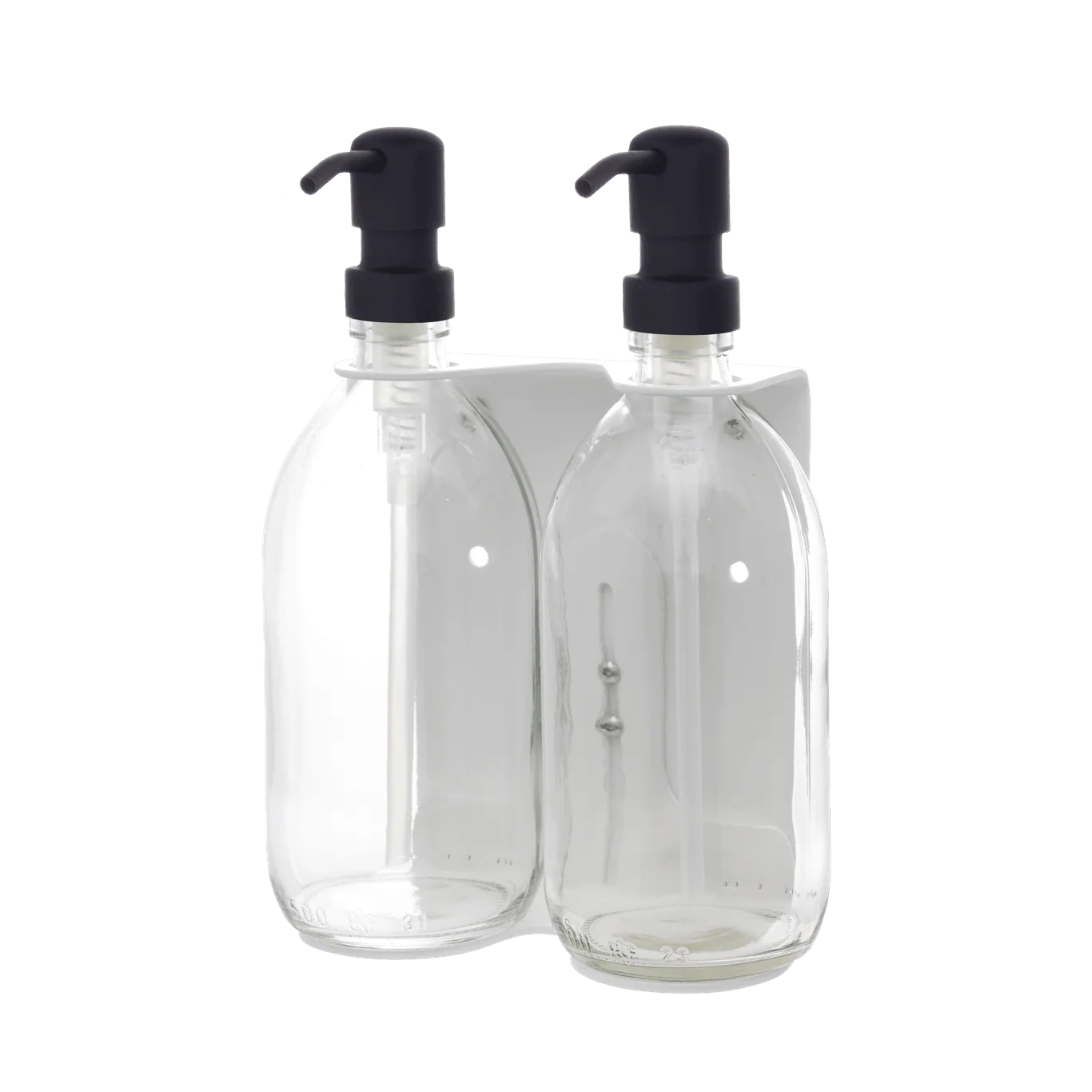White Double Wall Mounted Soap Dispenser - Image 14