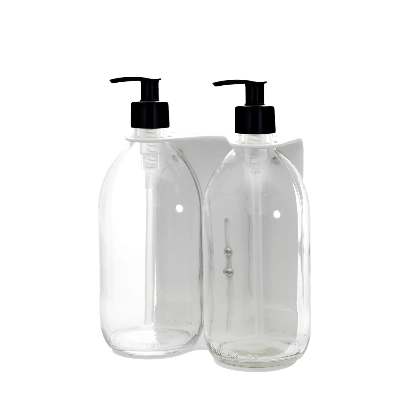 White Double Wall Mounted Soap Dispenser - Image 15