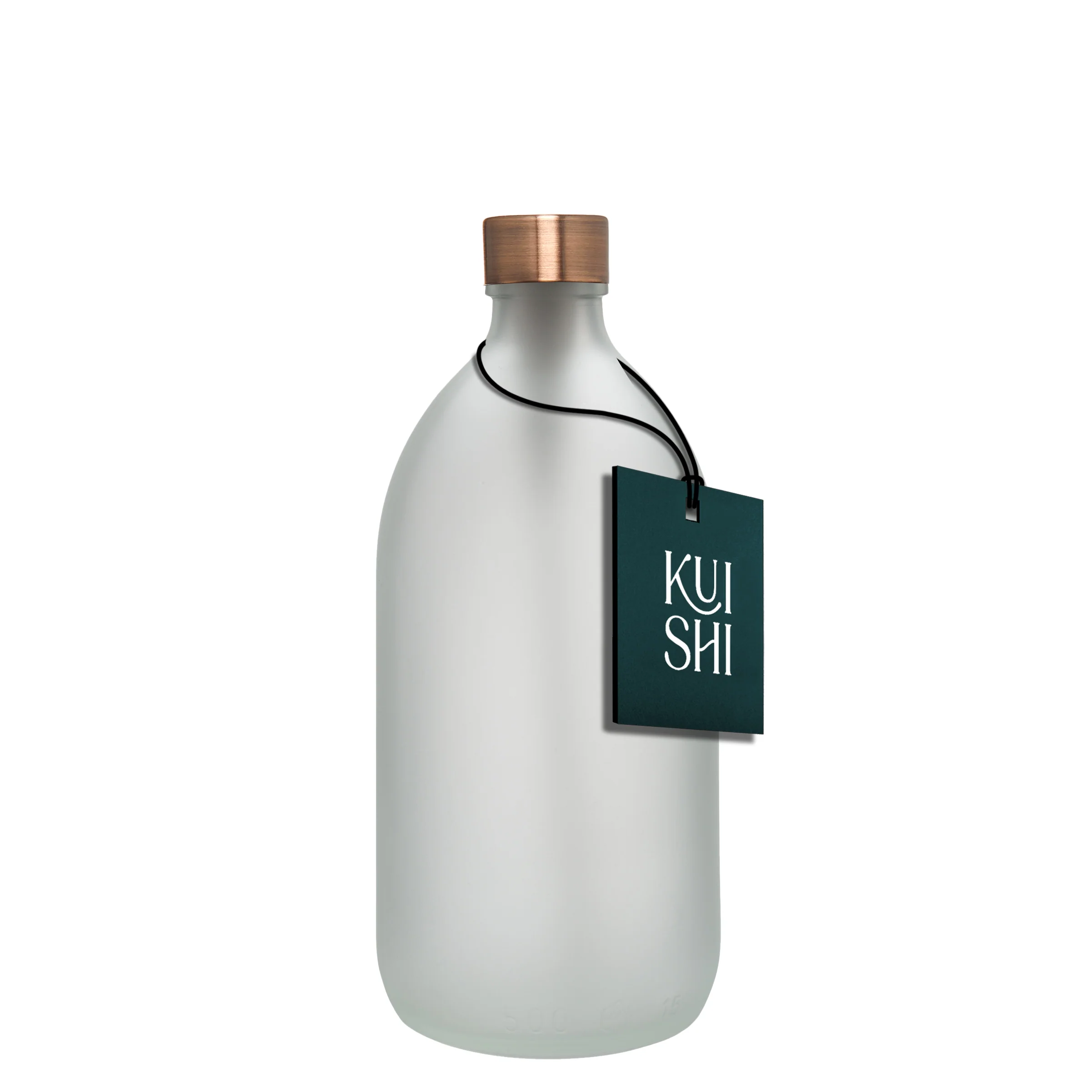 White Glass Bottle and Cap - Image 4