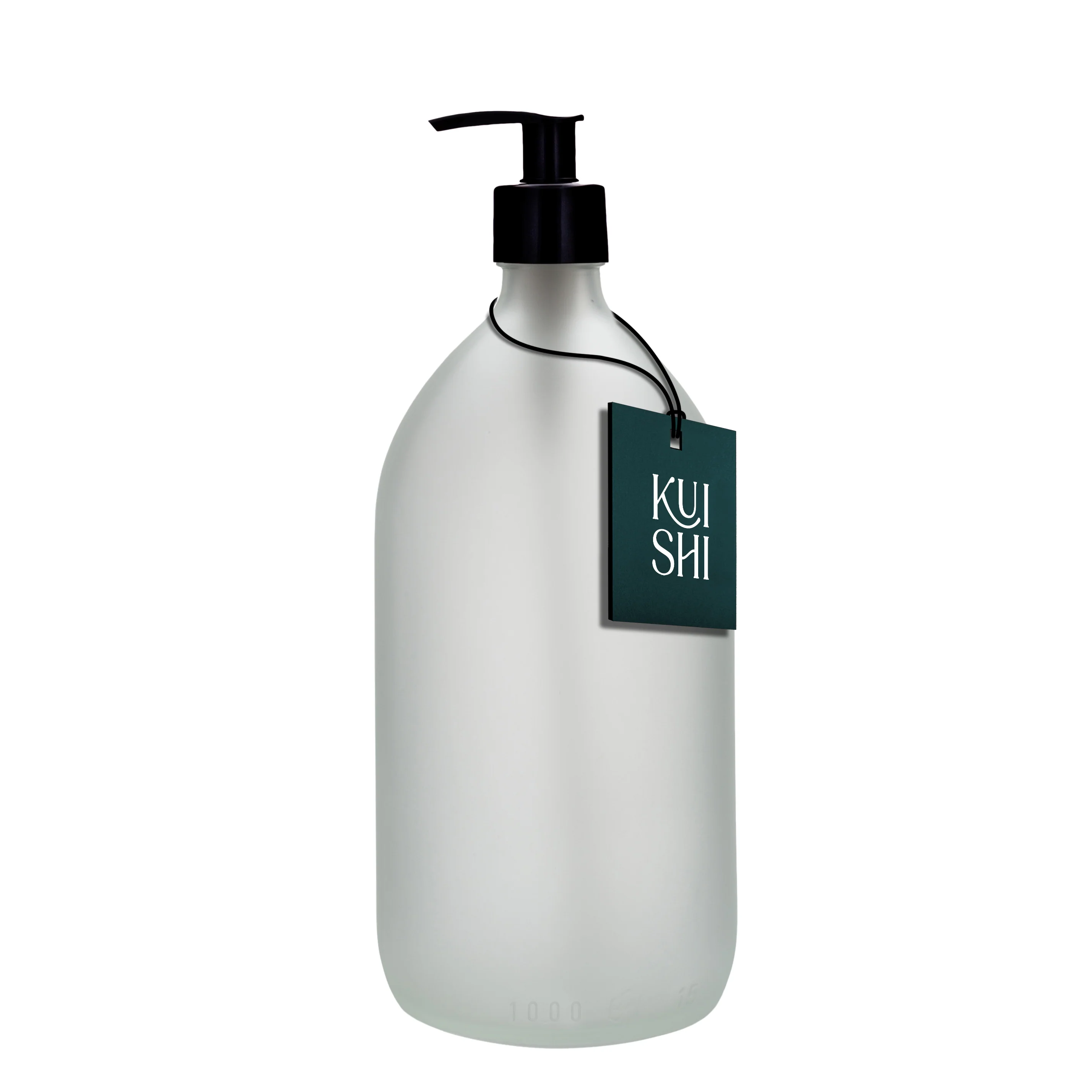 White Glass Pump Bottle - Image 3