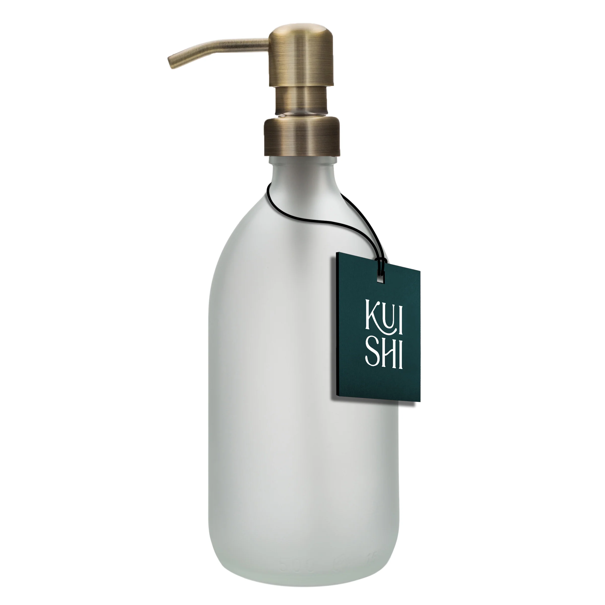 White Glass Soap Dispenser - Image 3