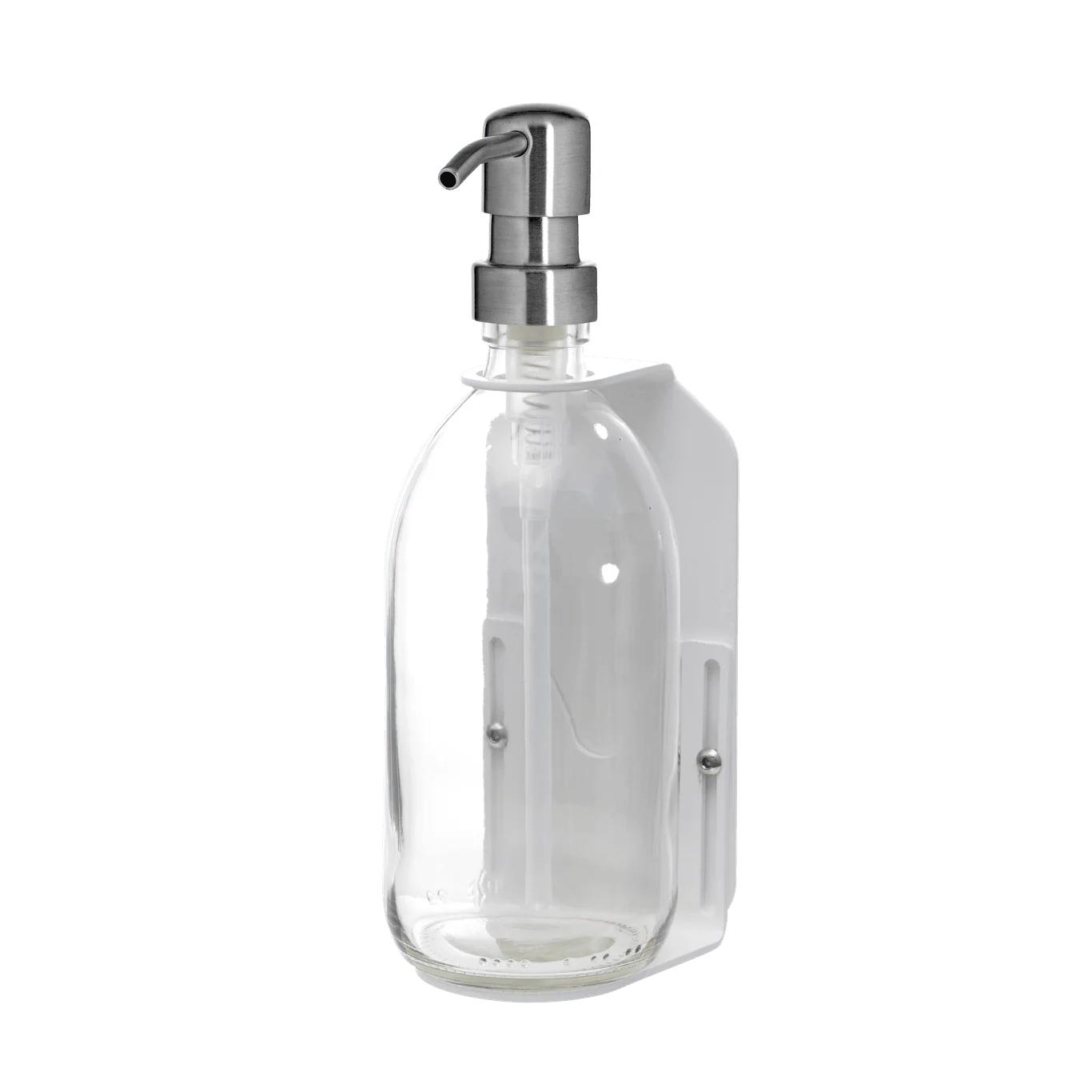 White Single  Wall Mounted Soap Dispenser - Image 11