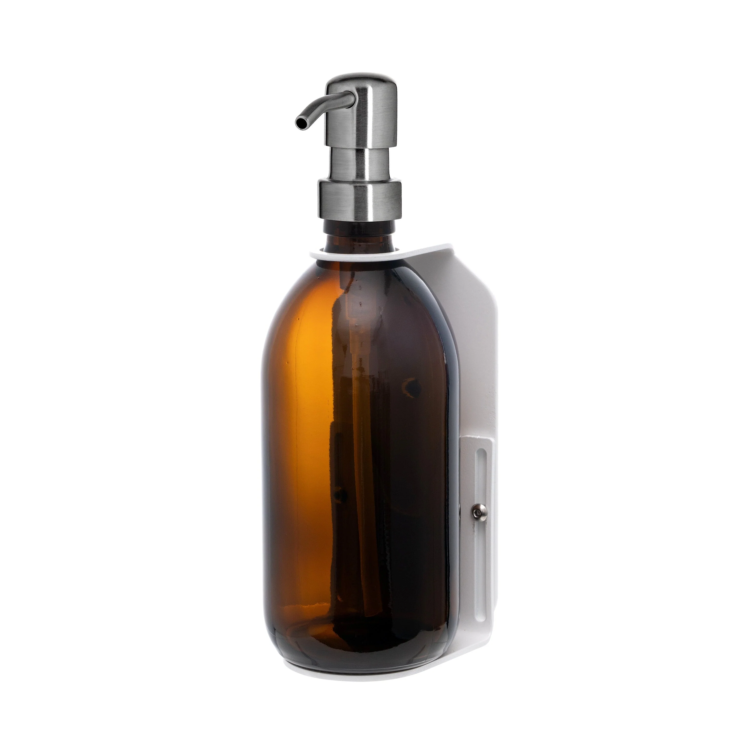 White Single  Wall Mounted Soap Dispenser - Image 5