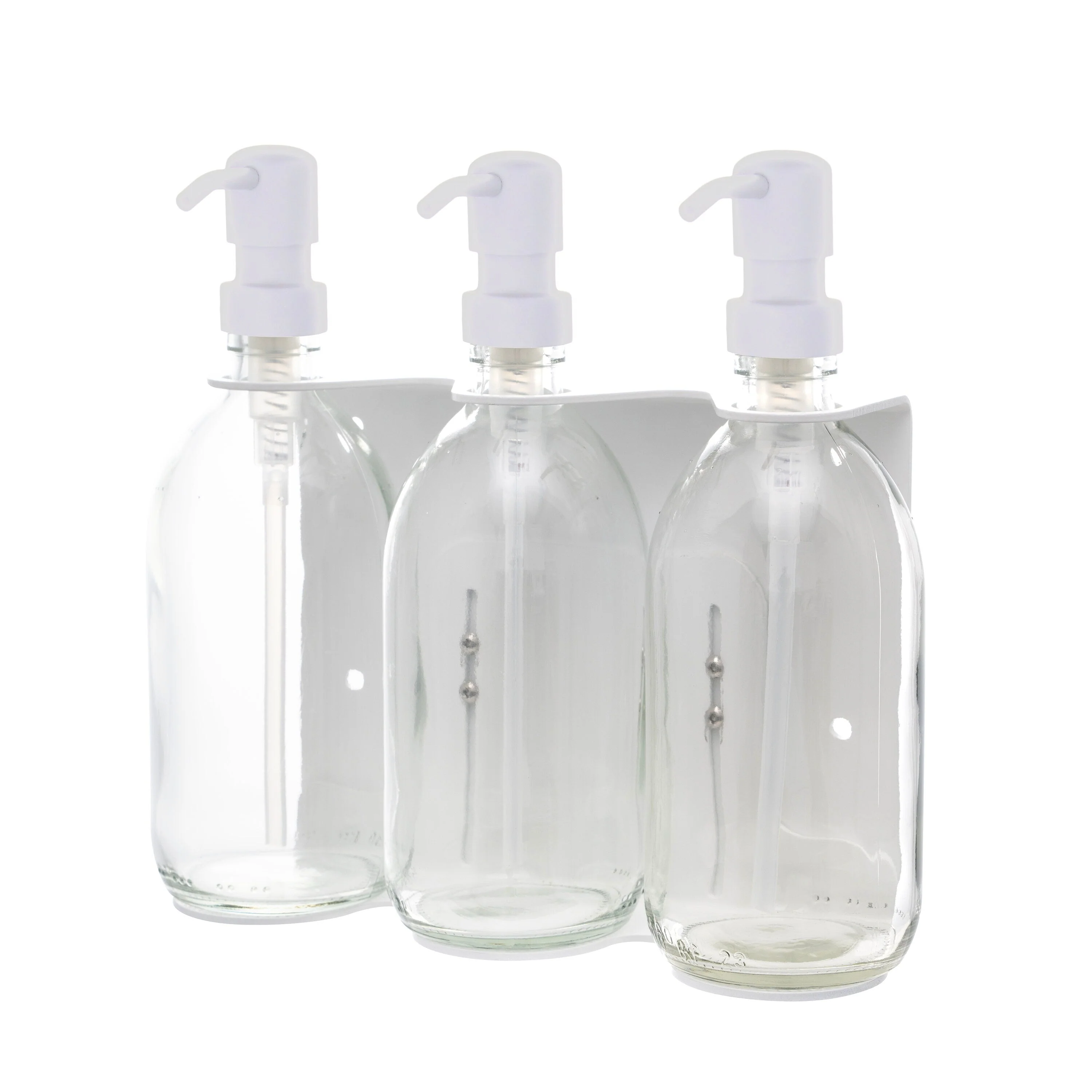 White Triple Wall Mounted Soap Dispenser - Image 10