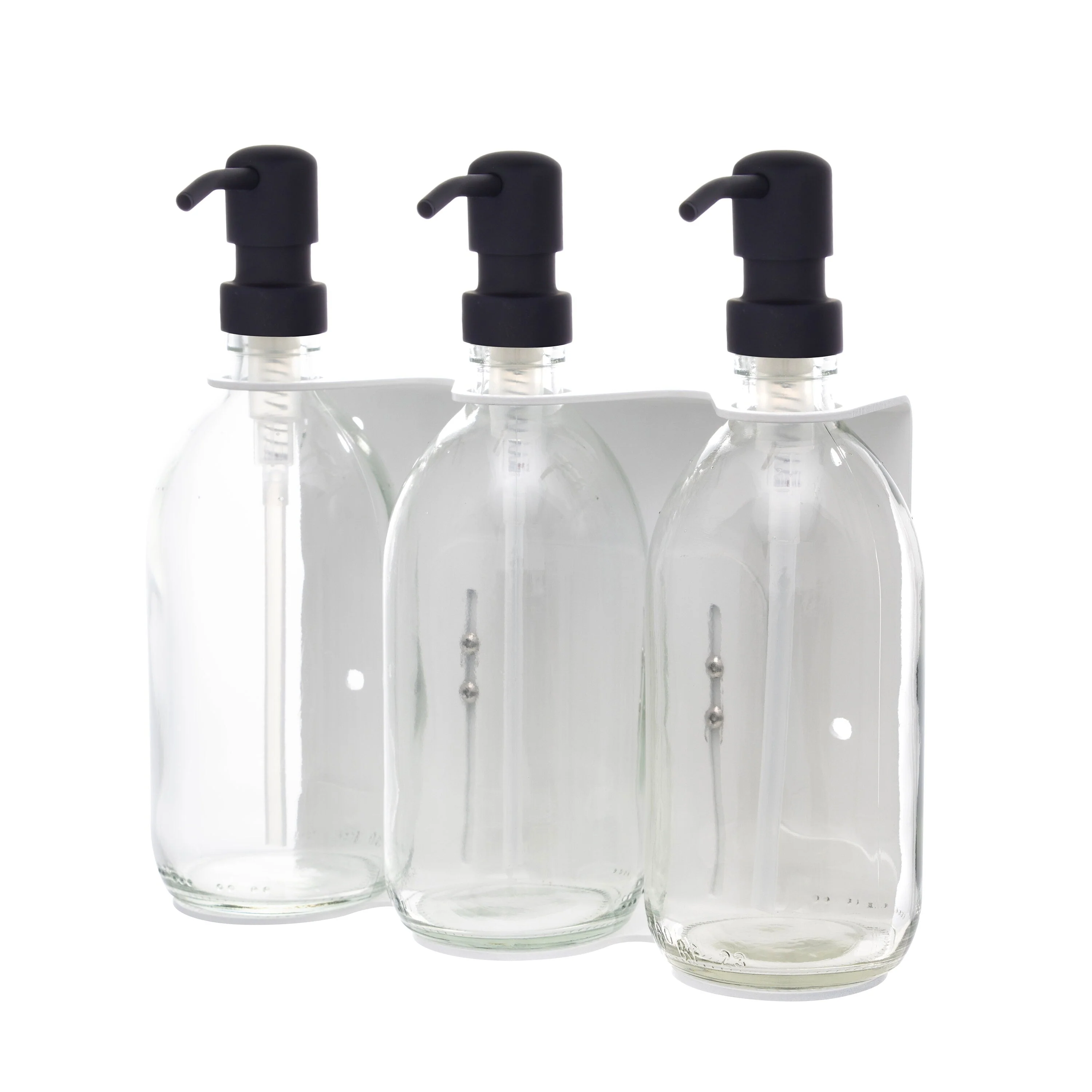 White Triple Wall Mounted Soap Dispenser - Image 12