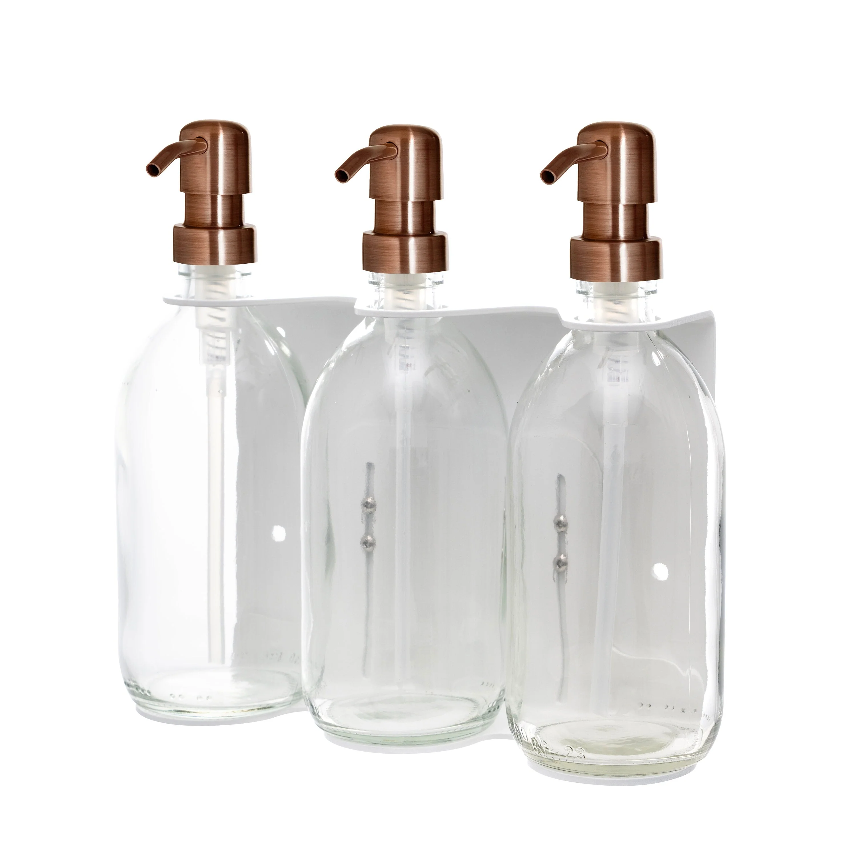 White Triple Wall Mounted Soap Dispenser - Image 14